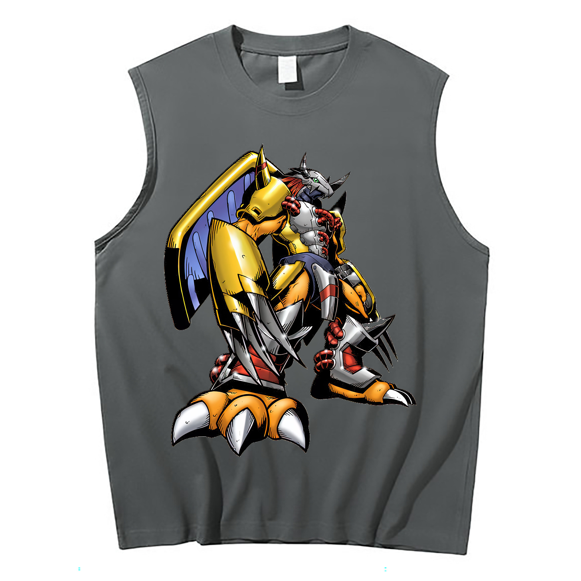 （画像用） Digimon デジタルモンスター/デジモン コットン100％タンクトップ（フロントプリント）